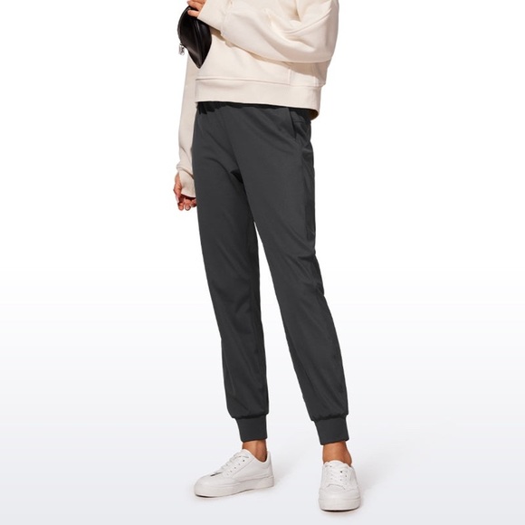 CRZ YOGA Dark Gray Drawstring Elasticized Waist Joggers - Picture 13 of 15